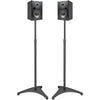 ADJUSTABLE HEIGHT 30" TO 44" SATELITE SPEAKER STANDS