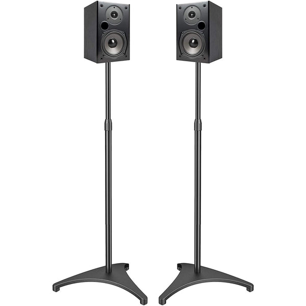 ADJUSTABLE HEIGHT 30" TO 44" SATELITE SPEAKER STANDS