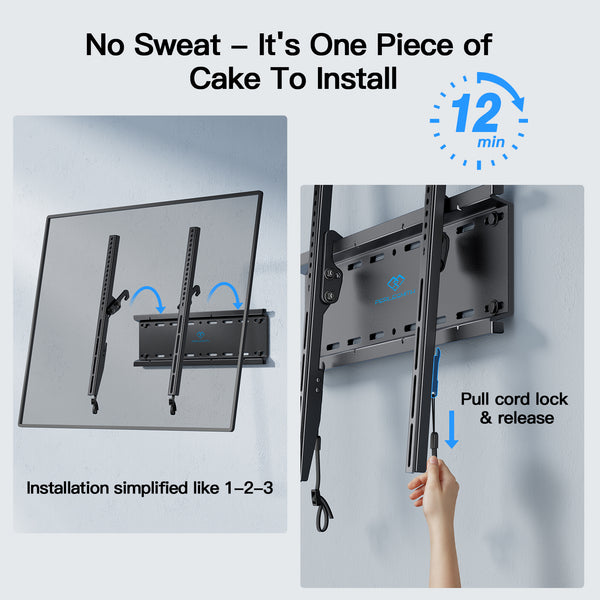 Tilt TV Wall Mount For 23" To 60" TVs