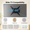 Perlesmith Full Motion TV Wall Mount Bracket for 26 to 60 inch TVs, Max VESA 400x400mm, Holds up to 70lbs, PSMFK18B