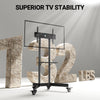 PERLESMITH Heavy Duty TV Cart for 32" To 86" TVs