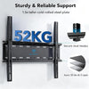 PERLESMITH TV Wall Bracket for 26-65 inch Flat&Curved TV or Monitor up to 52 KG, Sturdy TV Bracket with Max VESA 400X400 mm