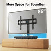 PERLESMITH Swivel Universal TV Stand Mount for 32-86 Inch LCD OLED Flat/Curved Screen TVs up to 99lbs-Height Adjustable Table Top TV Stand/Base with Tempered Glass Base&Wire Management,VESA 600x400mm