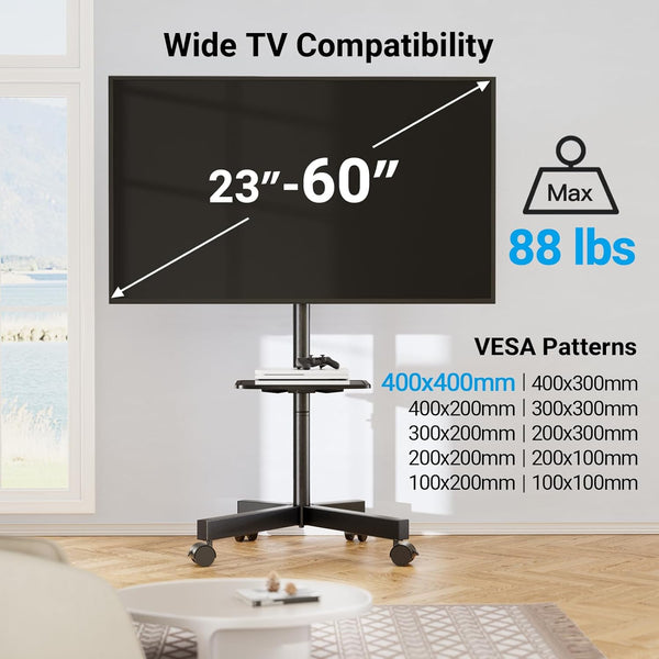 TV Cart For 23" To 60" TVs