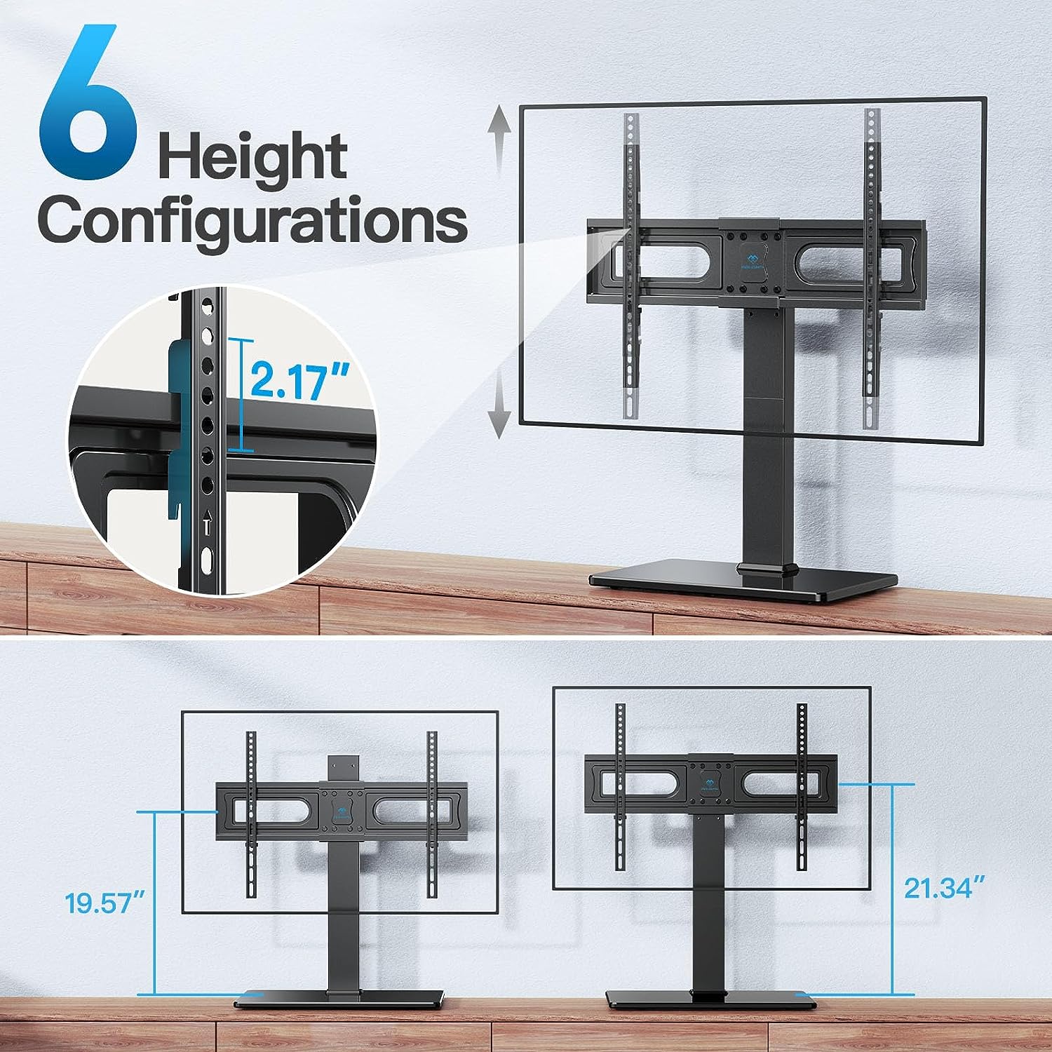 Swivel Tabletop TV Stand For 37