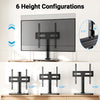 PERLESMITH Universal TV Stand Legs for 32-65 inch TVs, Table Top TV Stand up to 88 lbs, Height Adjustable Television TV Mount, Universal TV Leg Base for Living Room & Bedroom (32-65 Inch with Swivel)