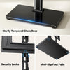 PERLESMITH Universal TV Stand Legs for 32-65 inch TVs, Table Top TV Stand up to 88 lbs, Height Adjustable Television TV Mount, Universal TV Leg Base for Living Room & Bedroom (32-65 Inch with Swivel)