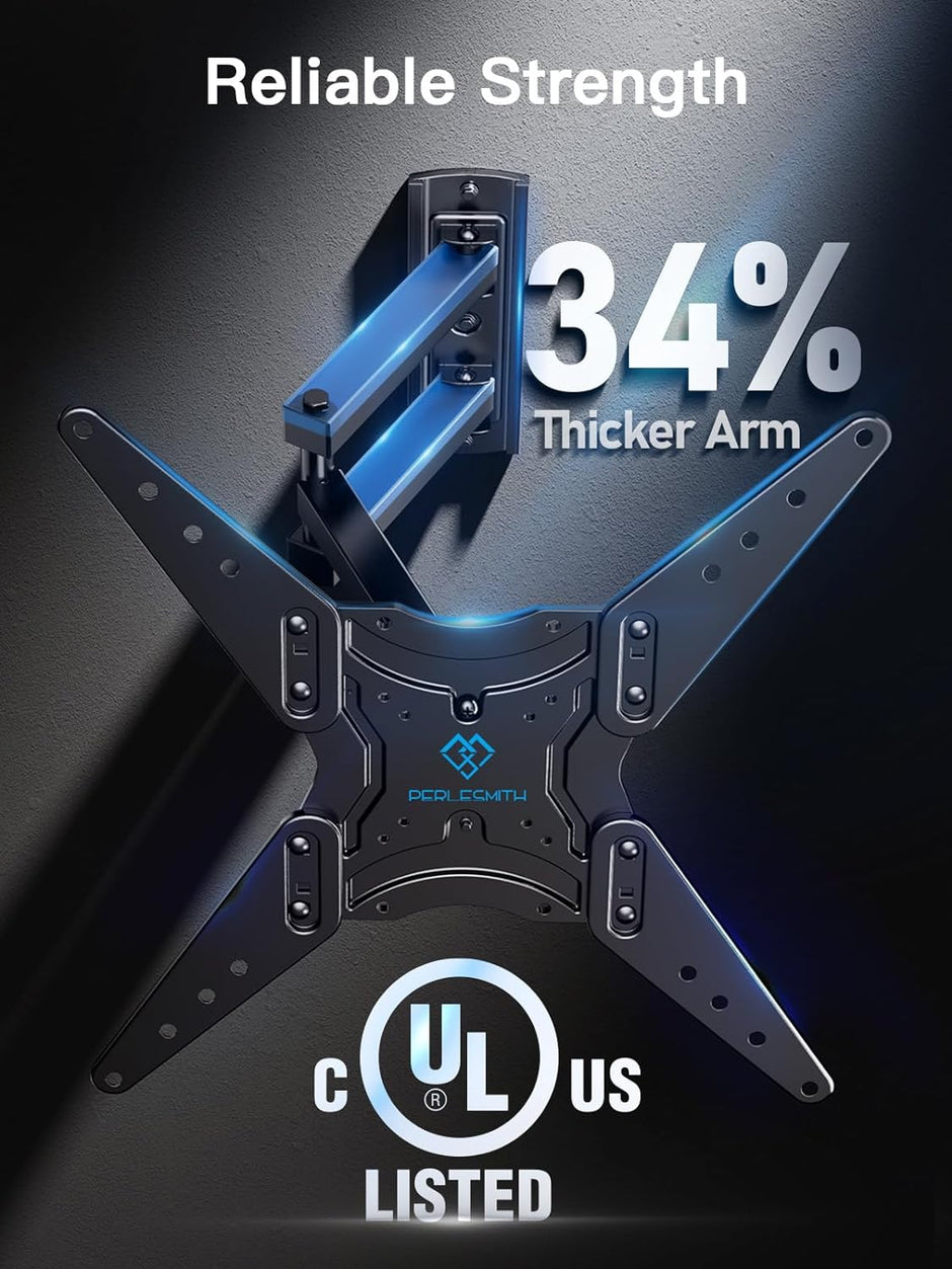 Full Motion TV Wall Mount For 26" To 60" TVs