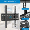PERLESMITH Fixed TV Wall Mount Bracket, Low Profile Design for Most 26-60 inch LED LCD OLED-4K Flat Screen TVs up to 115lb, Ultra Slim Fixed TV Mount with Max VESA 400x400mm Fits 16 inch Wood Stud