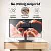 PERLESMITH Universal TV Stand Legs for 32-65 inch TVs, Table Top TV Stand up to 88 lbs, Height Adjustable Television TV Mount, Universal TV Leg Base for Living Room & Bedroom (32-65 Inch with Swivel)