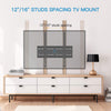 PERLESMITH Fixed TV Wall Mount Bracket, Low Profile Design for Most 26-60 inch LED LCD OLED-4K Flat Screen TVs up to 115lb, Ultra Slim Fixed TV Mount with Max VESA 400x400mm Fits 16 inch Wood Stud