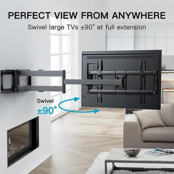 Full Motion TV Wall Mount For 37" To 84" TVs