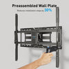 PERLESMITH Full Motion TV Wall Mount, Fits 42-100 Inch TVs, 160 lbs Capacity, Swivel Tilt Extension Leveling, VESA 200x100 to 600x600, Fits 12/16/24 Inch Wood Studs