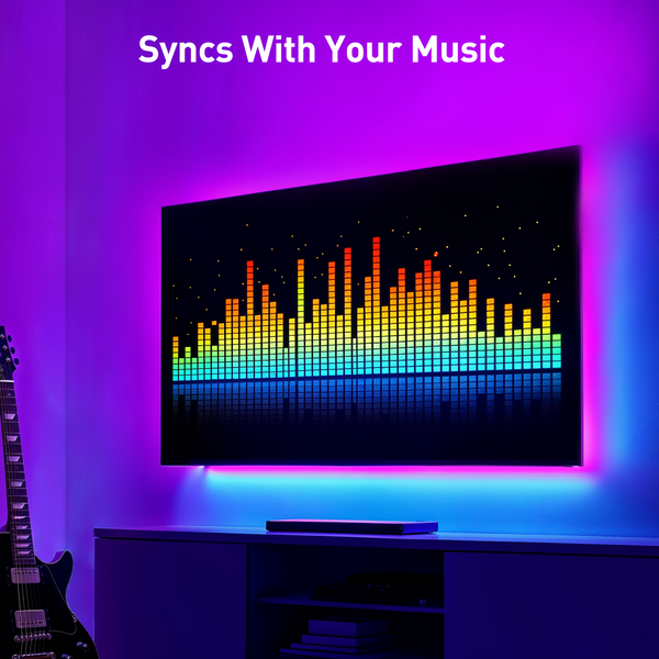 PERLESMITH Full Motion TV Wall Mount for 32-65″ TVs up to 88lbs. Features RGB/LED Lights, Swivel, Tilt, Leveling, Extension, VESA Compatible 100x100-400x400mm, Fits 12&16 On Center Wood Stud Widths