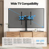 PERLESMITH Universal TV Stand Legs for 32-65 inch TVs, Table Top TV Stand up to 88 lbs, Height Adjustable Television TV Mount, Universal TV Leg Base for Living Room & Bedroom (32-65 Inch with Swivel)