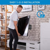 PERLESMITH TV Wall Bracket for 26-65 inch Flat&Curved TV or Monitor up to 52 KG, Sturdy TV Bracket with Max VESA 400X400 mm