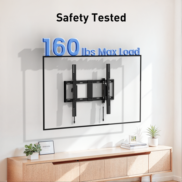 PERLESMITH Extend Tilt & Swivel, TV Wall Mount for 42-100″ TVs, Extension Leveling, Holds up to 160lbs, Fits 16"/24" on Center Stud Widths, UL Certified
