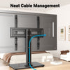 Perlesmith Universal Swivel Tabletop TV Stand Fits 32" to 60" TV's, Max VESA 400x400mm,Holds up to 88 lbs, PSTVS28B