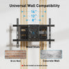 PERLESMITH Full Motion TV Wall Mount Bracket for 37 to 86 inch TVs , Holds up to 132 lbs, PSLFK10