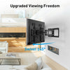 PERLESMITH Full Motion TV Wall Mount, Fits 42-100 Inch TVs, 160 lbs Capacity, Swivel Tilt Extension Leveling, VESA 200x100 to 600x600, Fits 12/16/24 Inch Wood Studs