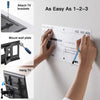 PERLESMITH Full Motion TV Wall Mount Bracket for 37 to 86 inch TVs , Holds up to 132 lbs, PSLFK10