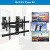 Full Motion Corner TV Wall Mount For 37" To 70" TVs