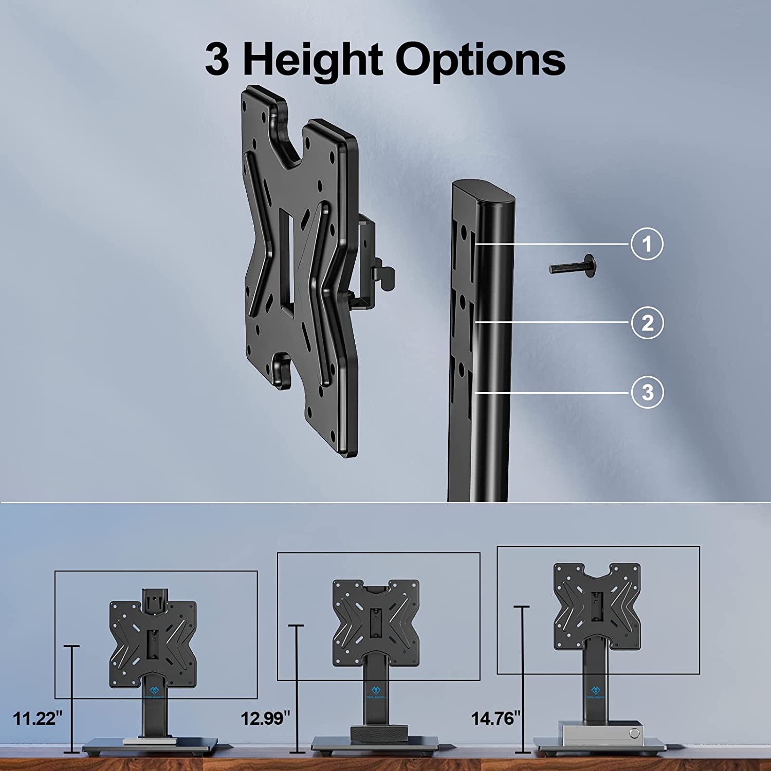 Swivel Tabletop TV Stand For 19