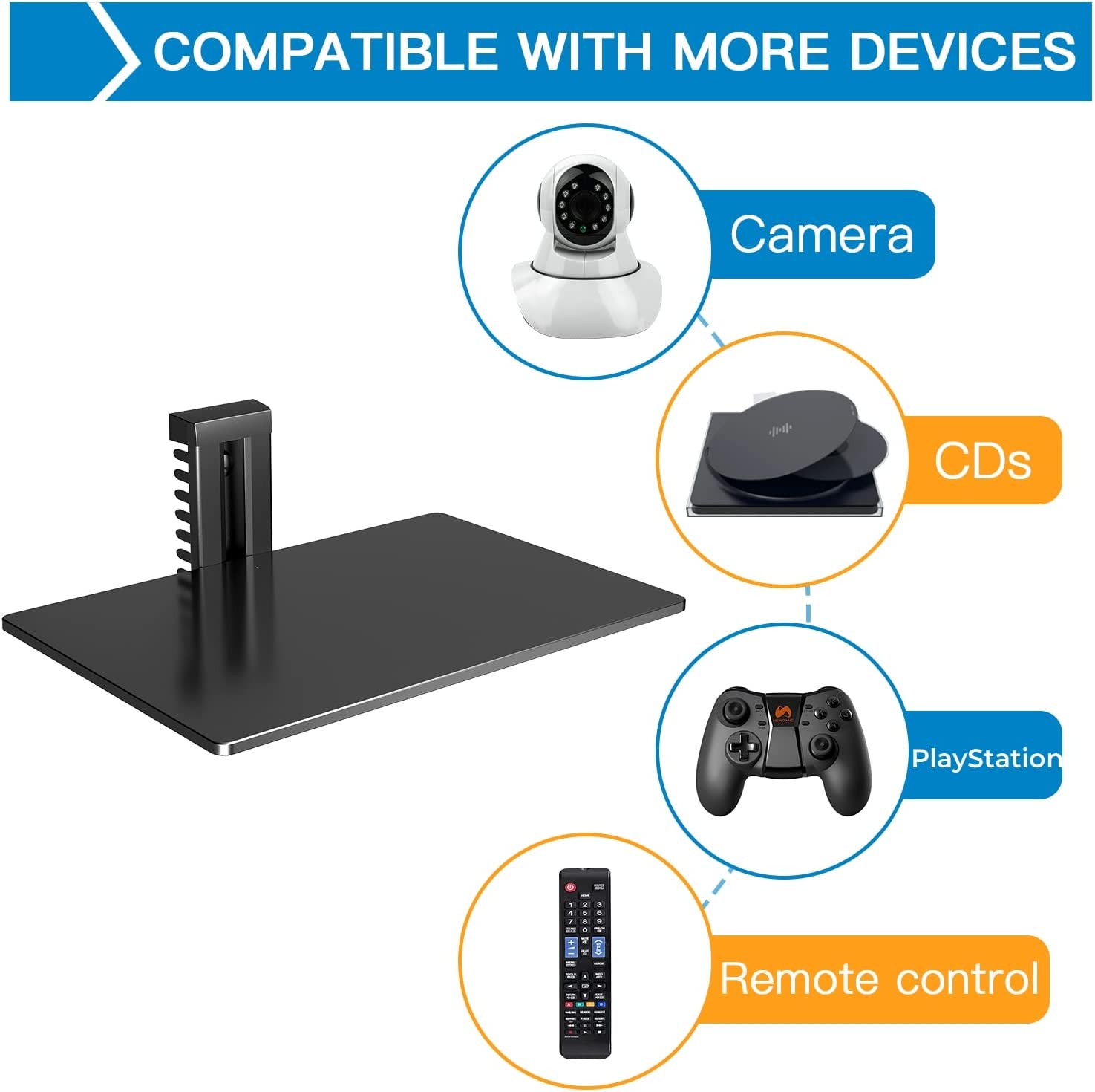 Wall Mounted AV Shelf