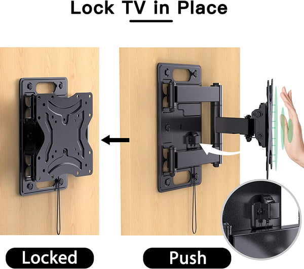 Full Motion TV Wall Mount For 13" To 42" TVs