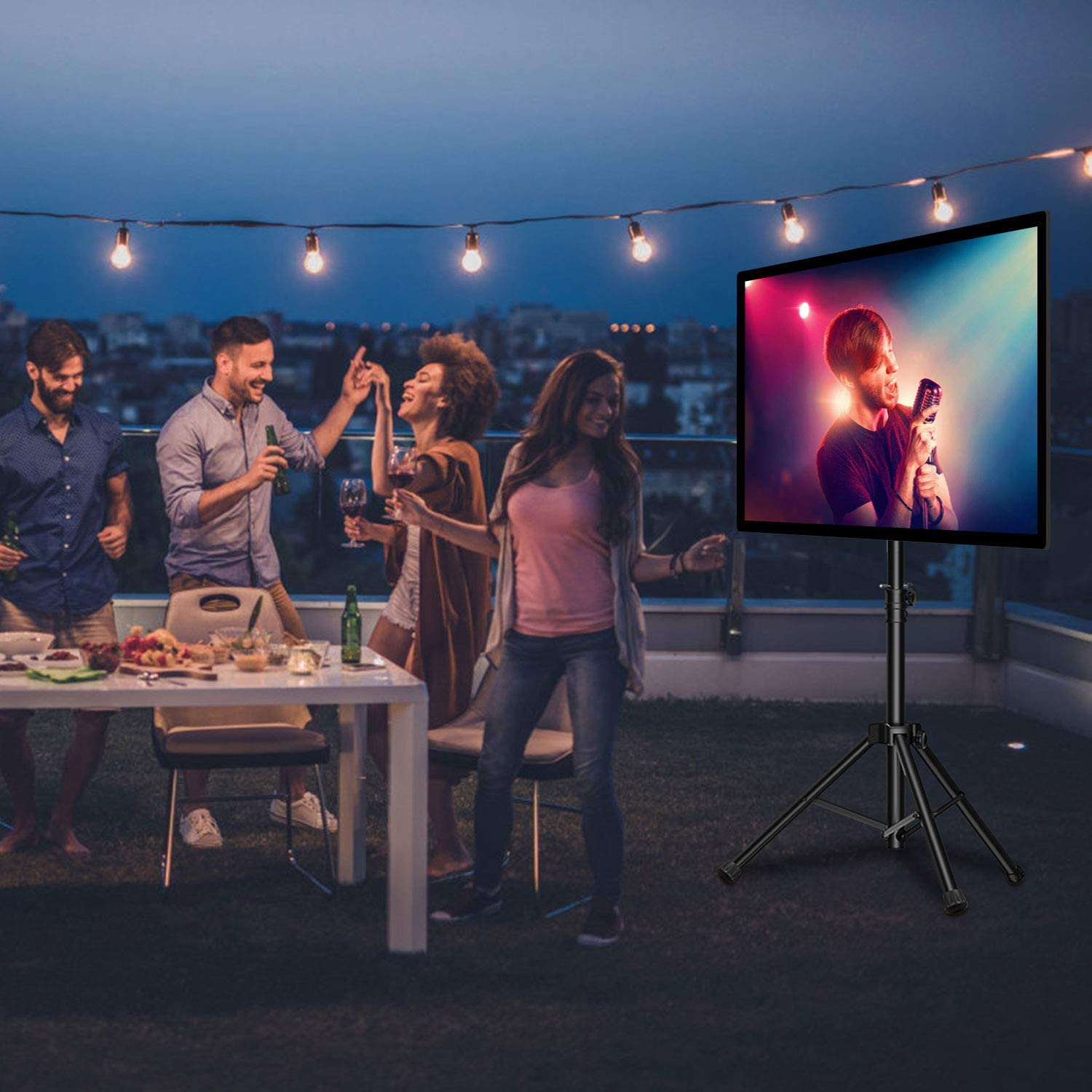 Portable Tripod TV Stand For 23