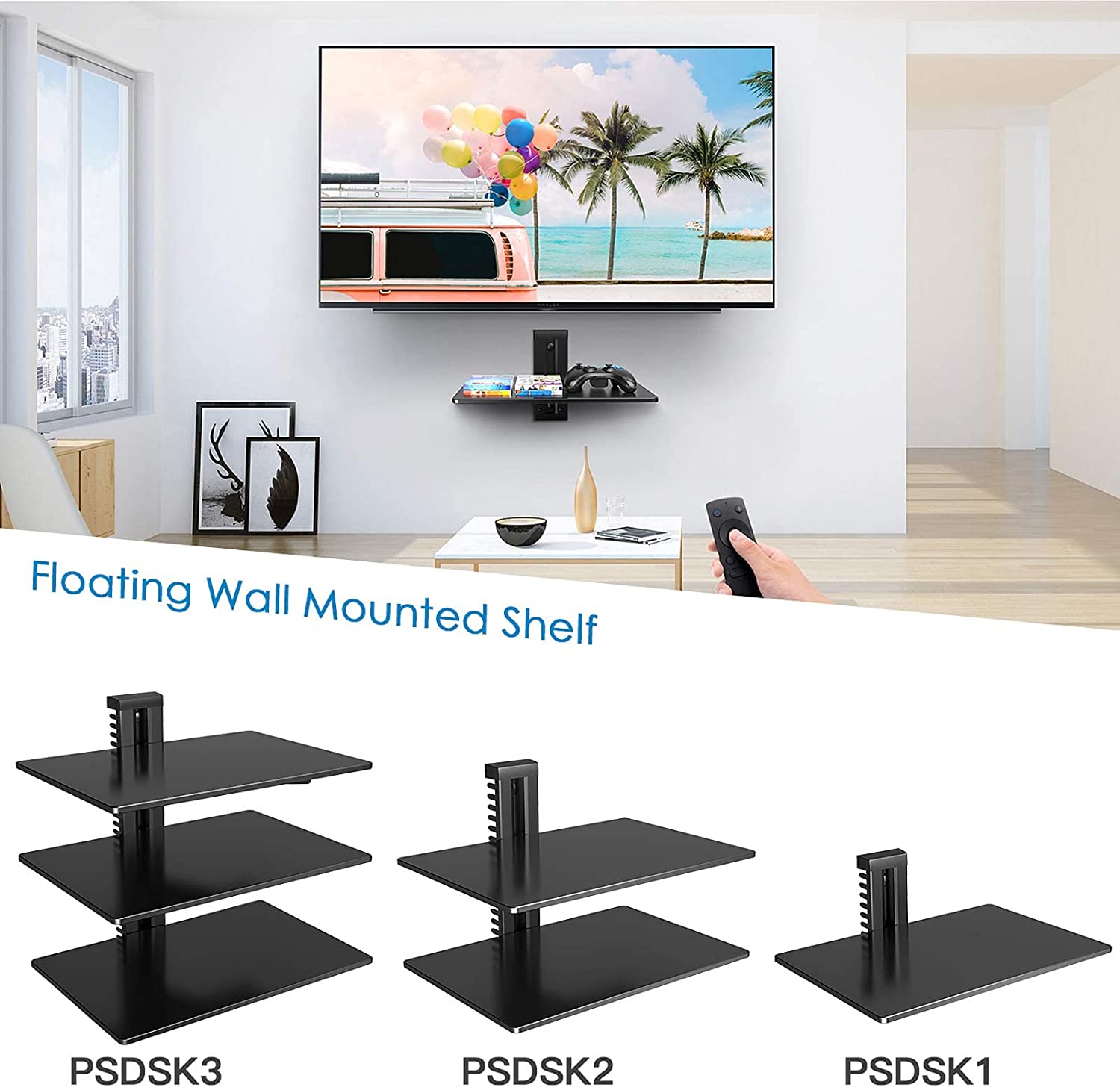 Wall Mounted AV Shelf