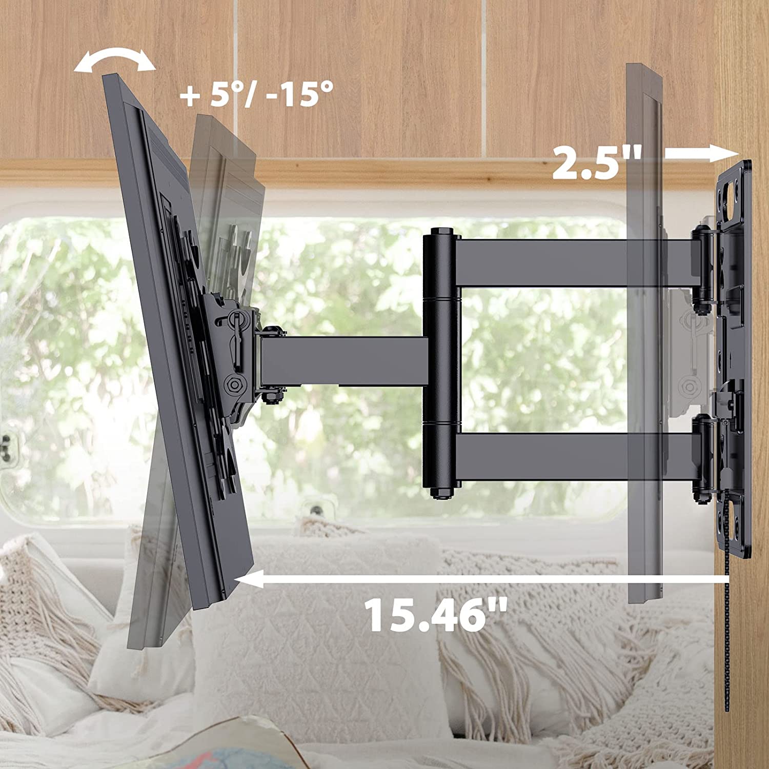 Full Motion TV Wall Mount For 13