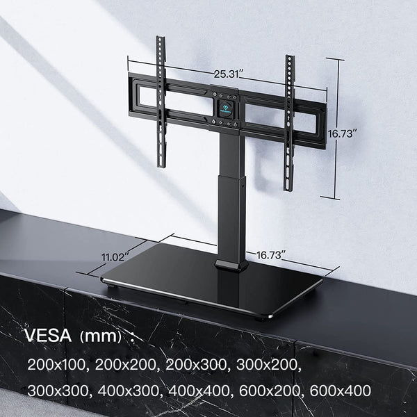 Swivel Tabletop TV Stand For 37" to 70" TVs