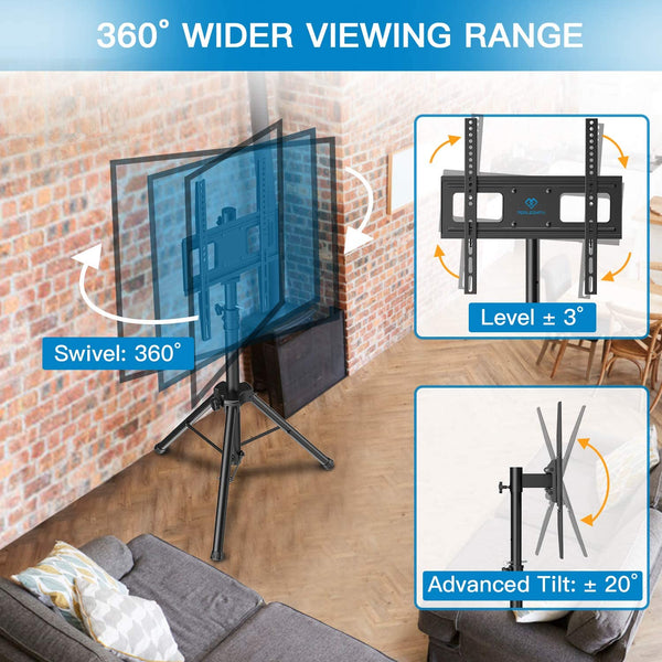 Portable Tripod TV Stand For 23 To 60 TVs