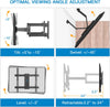 Full Motion Corner TV Wall Mount For 26" To 60" TVs