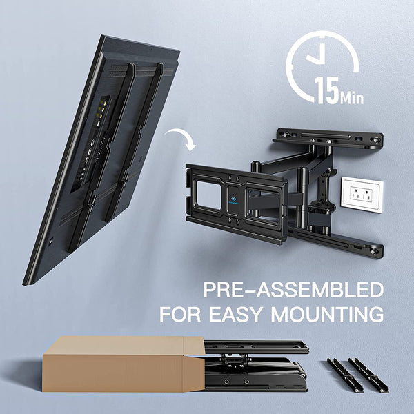 Full Motion TV Wall Mount For 32" To 65" TVs