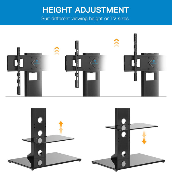 Floor TV Stand For 37" To 75" TVs