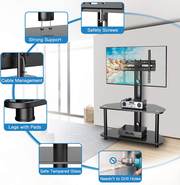 Floor TV Stand For 32" to 65" TVs