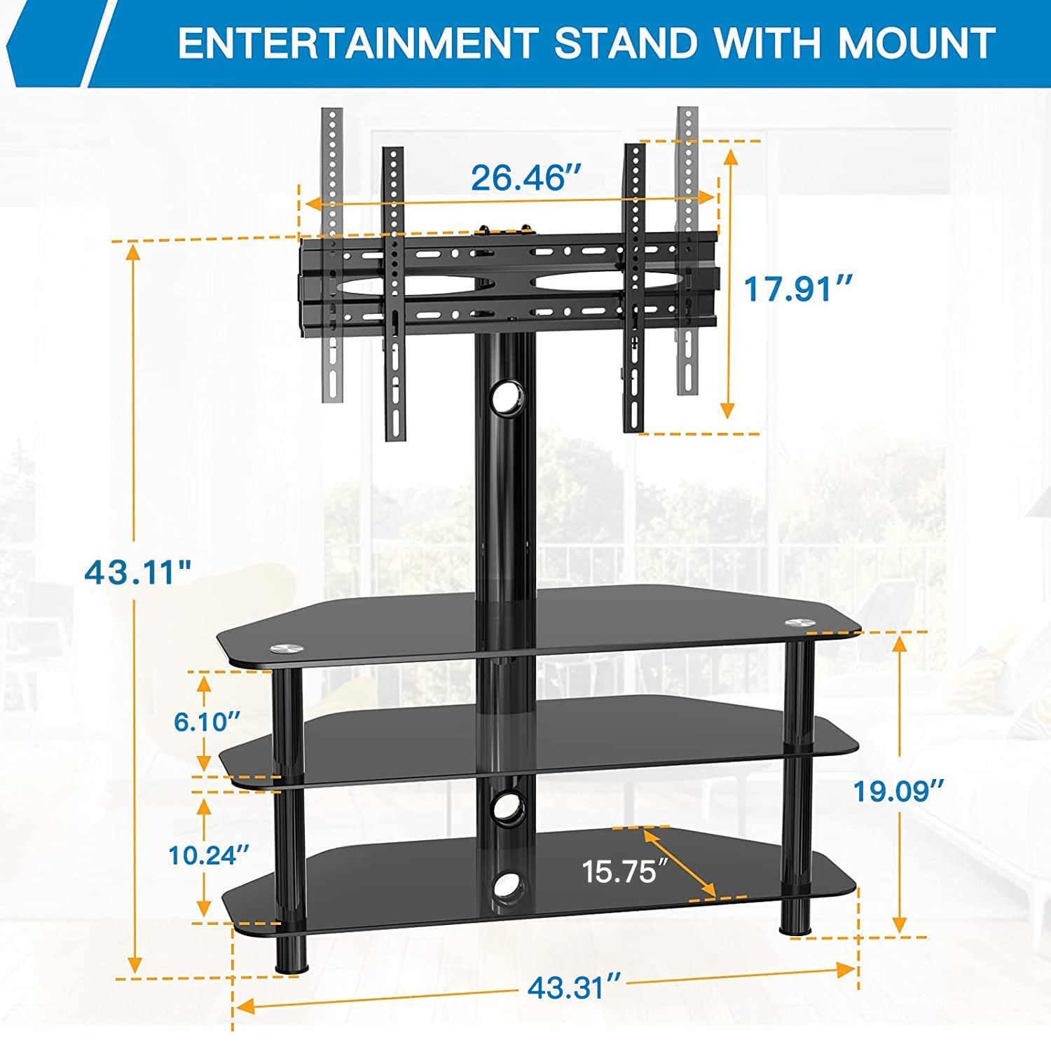 Floor TV Stand For 32