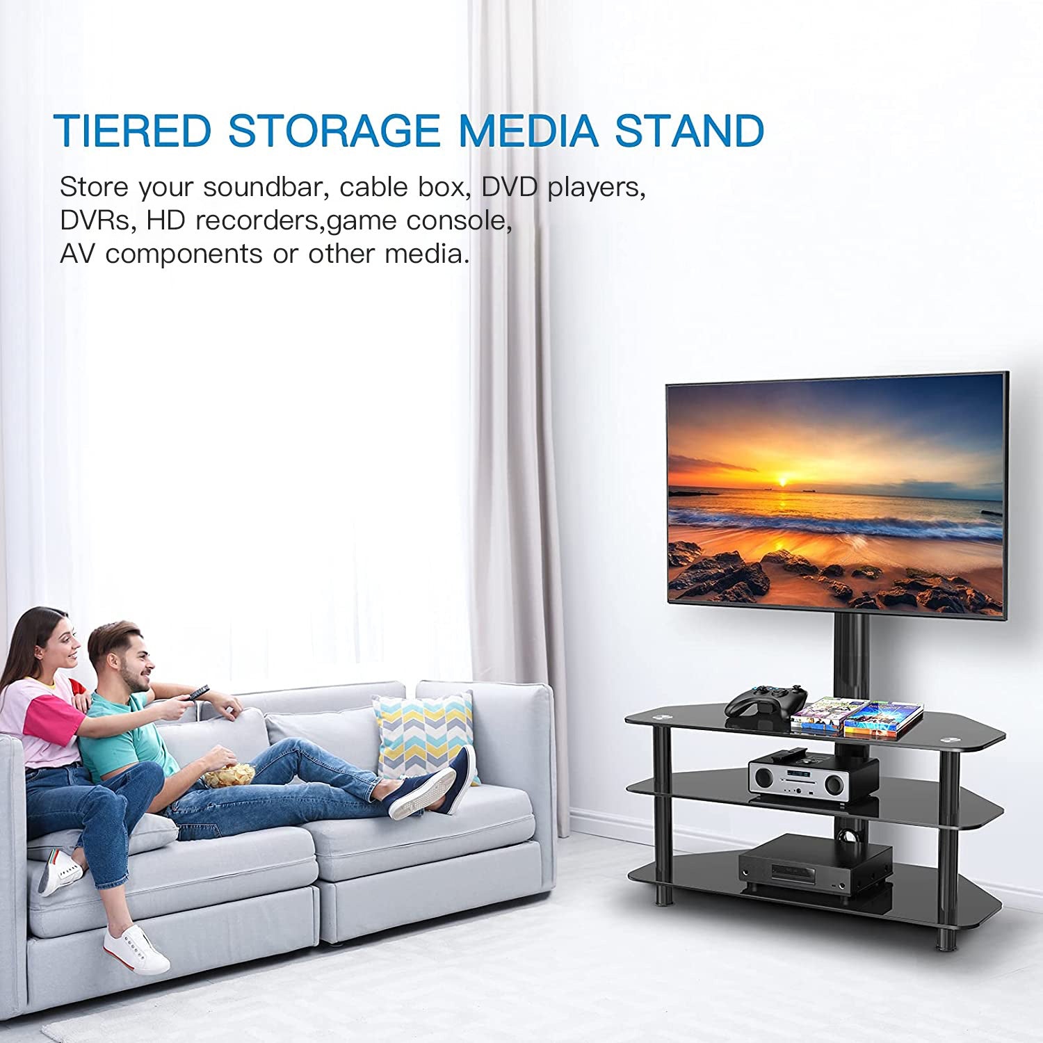 Floor TV Stand For 32