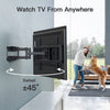 Full Motion TV Wall Mount For 37" To 75" TVs