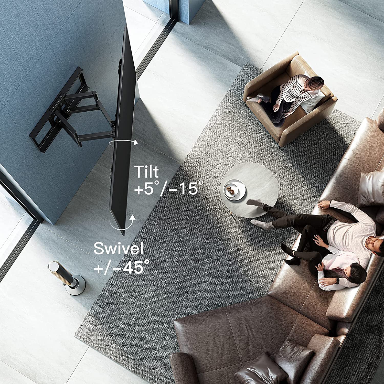 Full Motion TV Wall Mount For 37