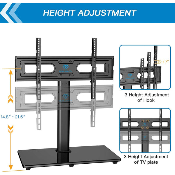 Swivel Tabletop TV Stand For 37" To 70" TVs