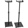 ADJUSTABLE HEIGHT 31.22" TO 46.18" SPEAKER STANDS FOR SMALL & SATELLITE SPEAKERS