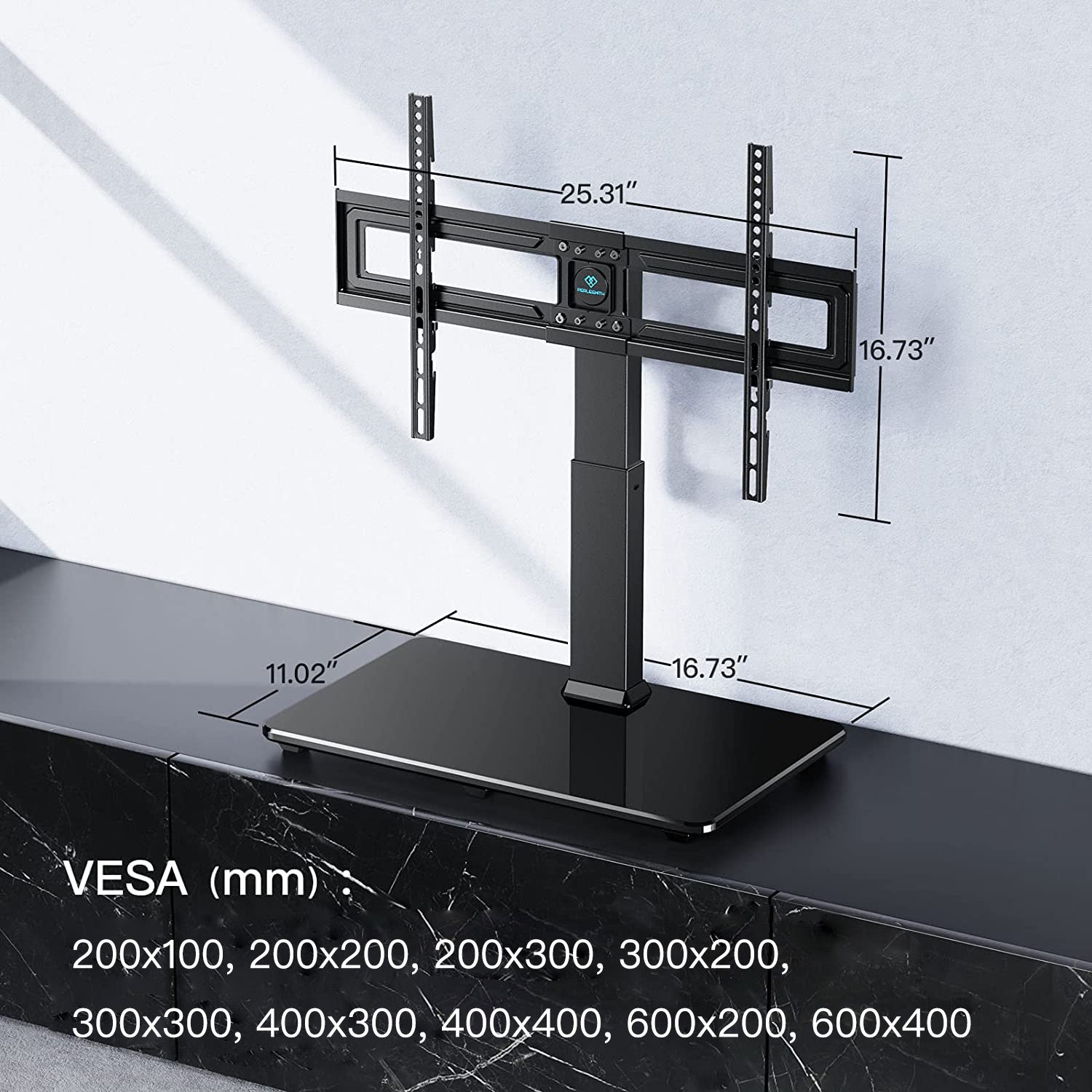 Swivel Tabletop TV Stand For 37